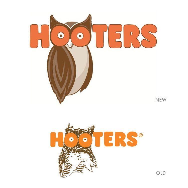 Brown Owl Logo - Hooters Modernizes Its Owl Logo And 4 Other Restaurant Emblem