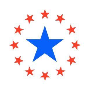 Blue Star Blue Circle Logo - United states blue star with red stars circle symbols and history ...