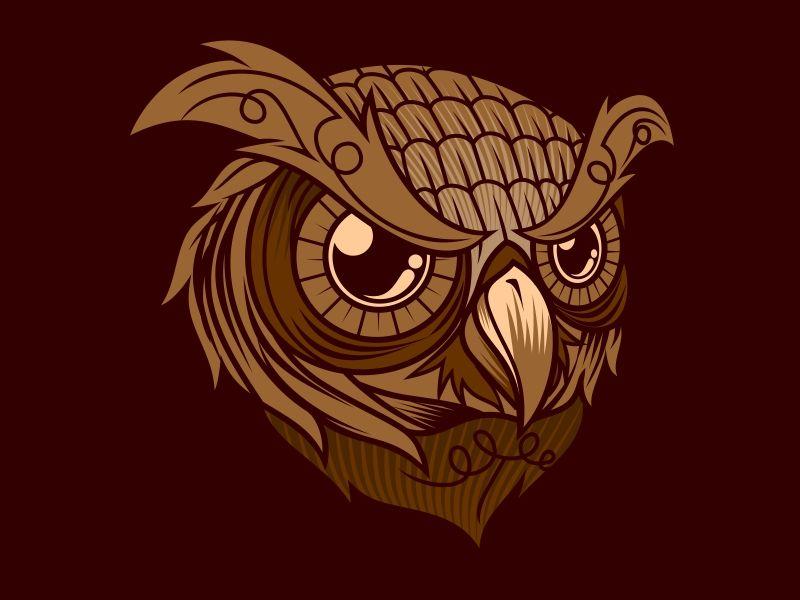 Cool Owl Logo - Brown Owl by Catur Ady Sasmito | Dribbble | Dribbble