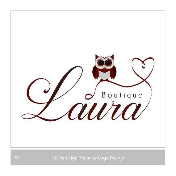 Brown Owl Logo - Premade Logo Design Photographer Logo owl logo watermark | Etsy