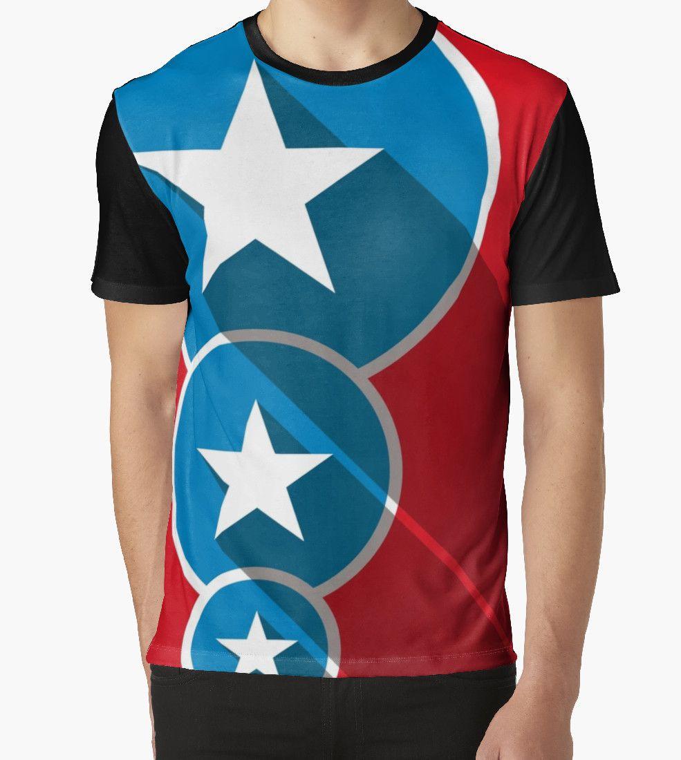 Blue Star Blue Circle Logo - Red White Blue Star Circle American Patriotic Theme T-Shirt