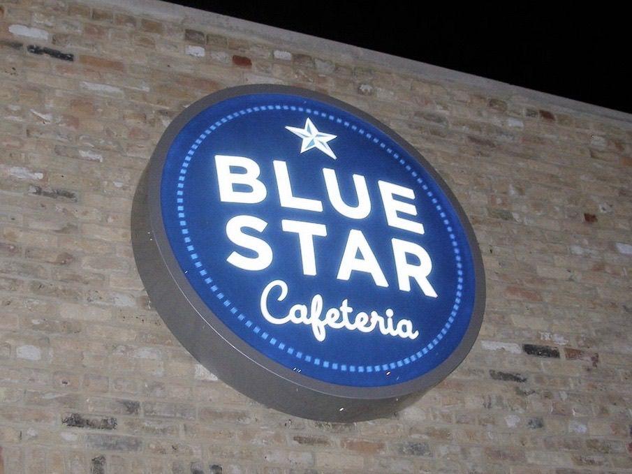 Blue Star Blue Circle Logo - Blue Star Kitchen + Bar Closes: Family eatery priced out of Rosedale ...