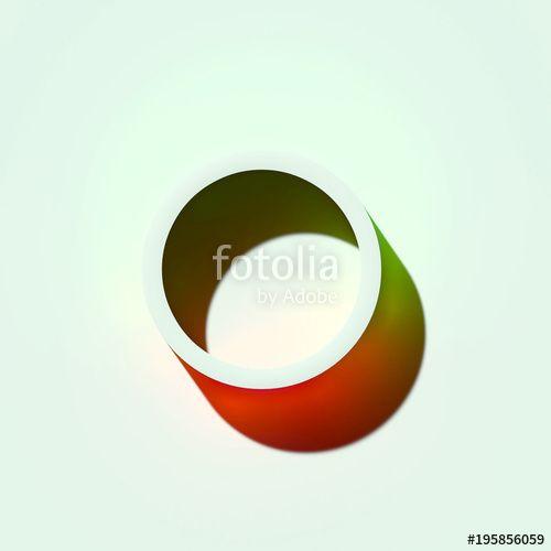 White Ball in Green Circle Logo - White Circle Icon. 3D Illustration of White Round, Ball, Basic Icons ...