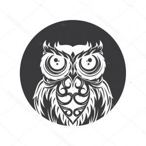 Brown Owl Logo - Stock Illustration Brown Owl Vector Illustration White Background