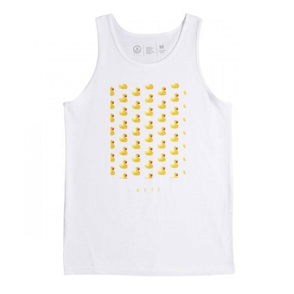 Tank Top Neff Logo - Neff Men's Ducky Tank Top Shirt White Tee Tanks Clothing Apparel | eBay