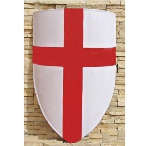 Red Cross in Shield Logo - 18 Gauge Crusader Red Cross Battle Shield Re-enactment Stage or ...