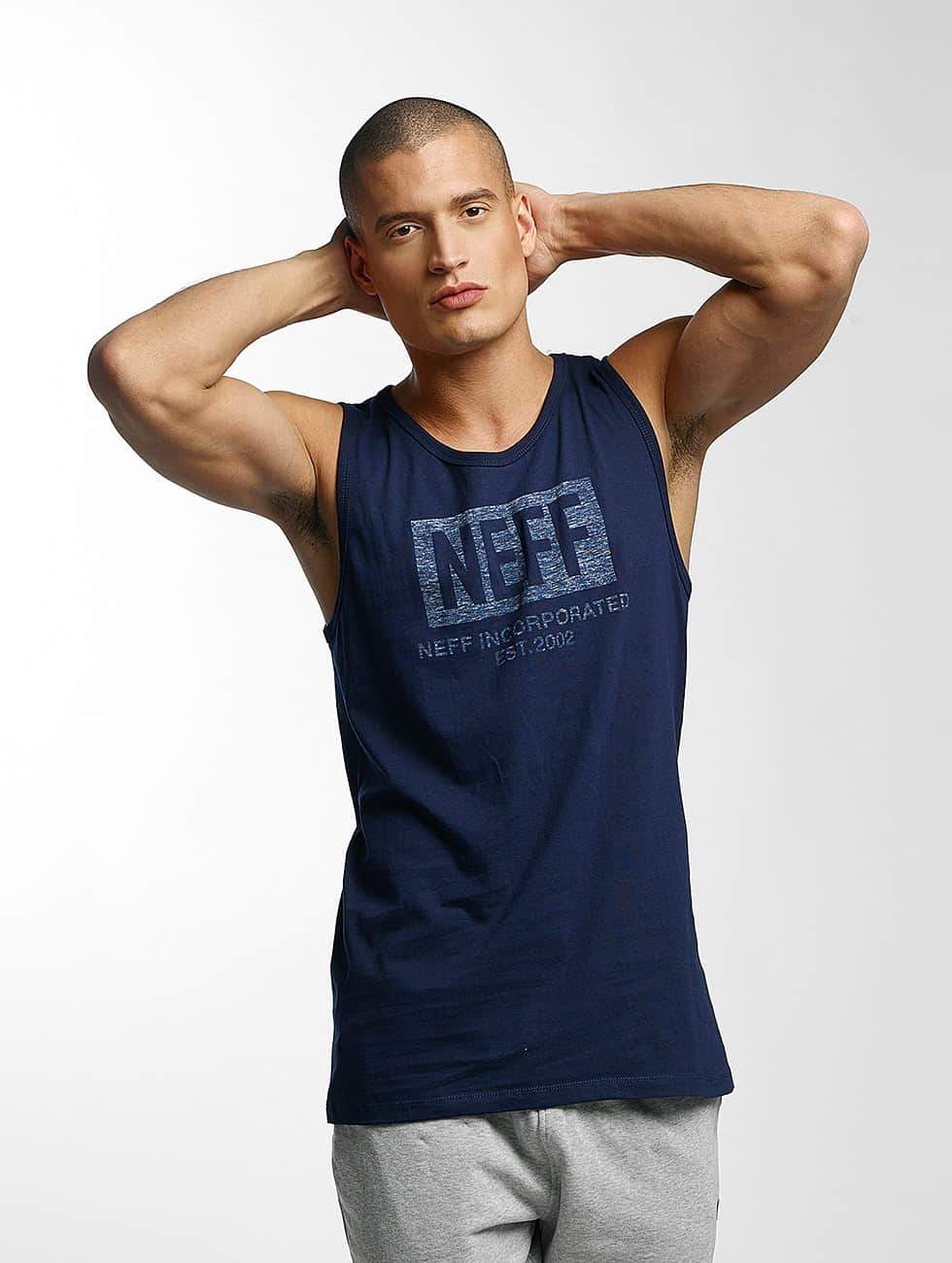 Tank Top Neff Logo - NEFF Men Tank Tops New World Push in blue Men's Clothing ...