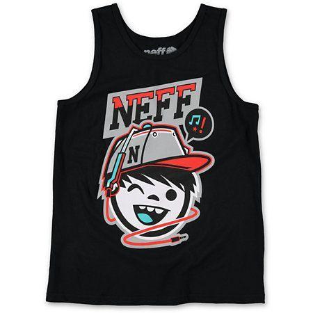 Tank Top Neff Logo - Neff Boys Cordy Black Tank Top in 2018 | Clothes | Pinterest | Black ...