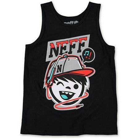 Tank Top Neff Logo - Neff Boys Cordy Black Tank Top. Clothes. Black