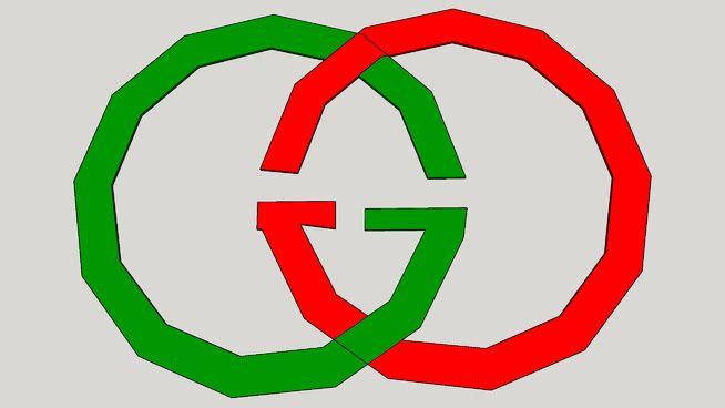 Red and Green Gucci Logo - Gucci logo | 3D Warehouse