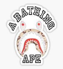 Bathing Ape Shark Logo - Bathing Ape Shark Stickers