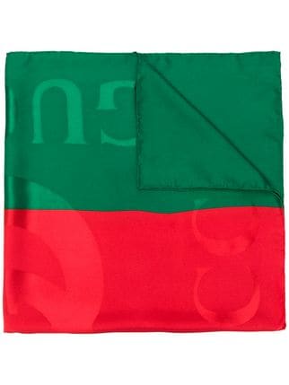Red and Green Gucci Logo - Gucci Logo Scarf