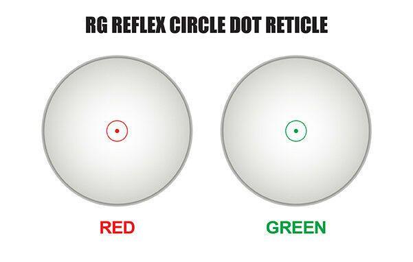 Red and Green Circle Logo - UTG 3.9 Red & Green Circle Dot Reflex Sight