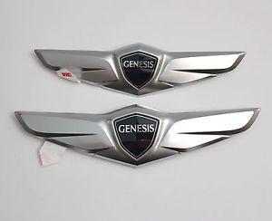 Hyundai Genesis Logo - 2016 Hyundai Genesis Genuine Wing Emblem Badge Rear Trunk +