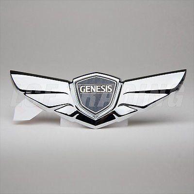 Hyundai Genesis Logo - Amazon.com: Hyundai Genesis Sedan Wing Hood Emblem: Automotive