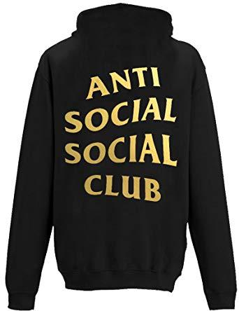 Anti Social Social Club Gold Logo - Anti Social Social Club Hoodie Inspired By Kanye West Yeezy - Gold ...