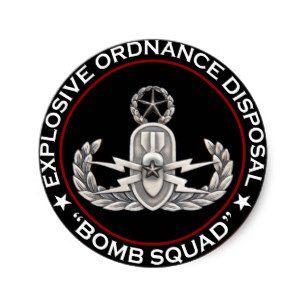 Round Squad Logo - The Bomb Squad Stickers & Labels | Zazzle UK