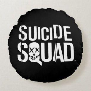 Round Squad Logo - Suicide Squad Logo Cushions - Decorative & Throw Cushions | Zazzle UK