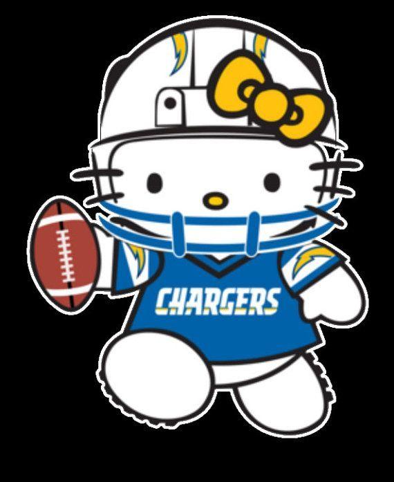 Dope Football Logo - Hello Kitty San Diego Chargers Sticker Dope Football