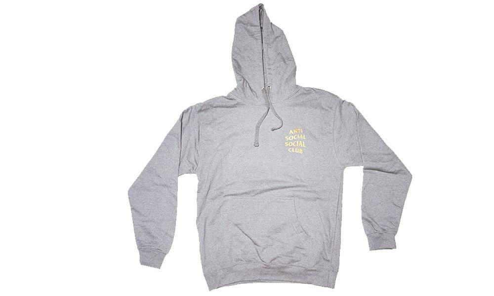 Anti Social Social Club Gold Logo - ANTI SOCIAL SOCIAL CLUB GREY/GOLD HOODIE – Kickpin