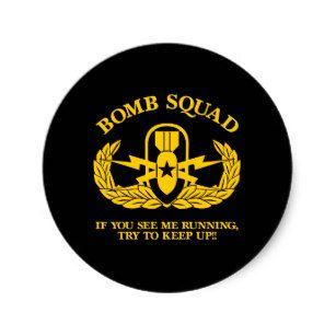 Round Squad Logo - Bomb Squad Stickers | Zazzle