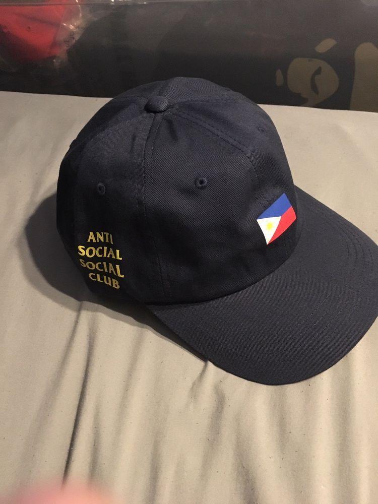 Anti Social Social Club Gold Logo - Anti Social Social Club Sinigang Cap - DS w Tag Navy w Gold ...