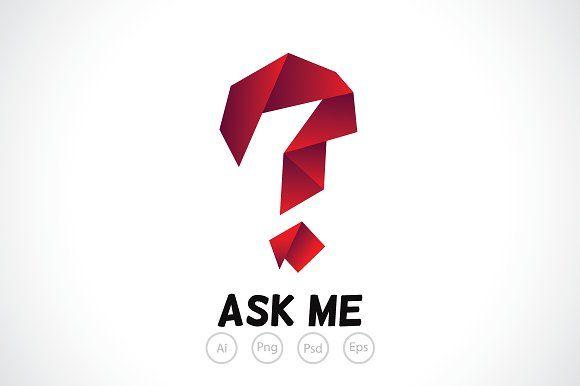 Question Logo - Paper Question Mark Logo Template Logo Templates Creative Market