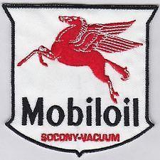 Mobil Flying Red Horse Logo - Mobil Oil flying red horse Pegasus embroidered cloth patch. D020202 ...
