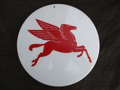 Mobil Flying Red Horse Logo - MOBIL OIL & Gas Service Station Sign Light Cover Pegasus Flying Red ...