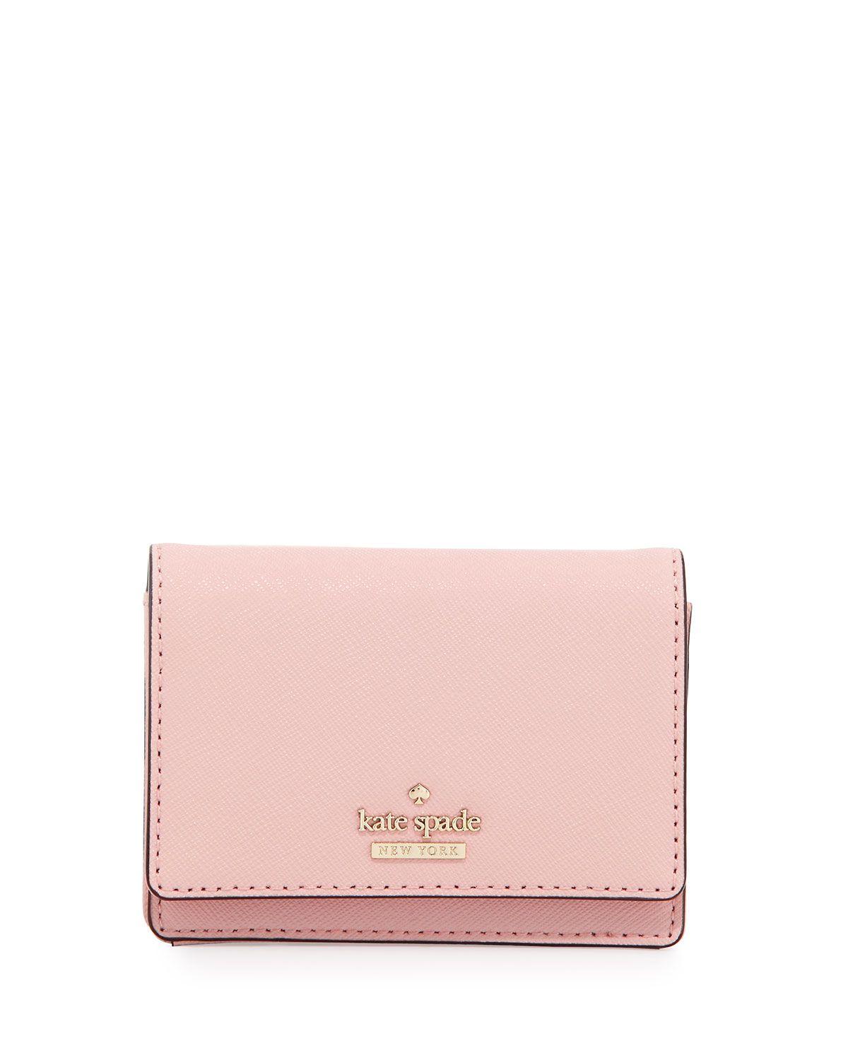 Pink Kate Spade Logo - cameron street becca wallet, pink sunset