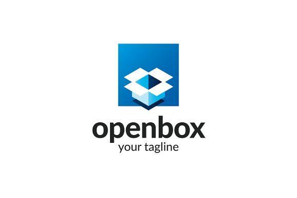 Open- Box Logo - Open Box Logo Templates Creative Market
