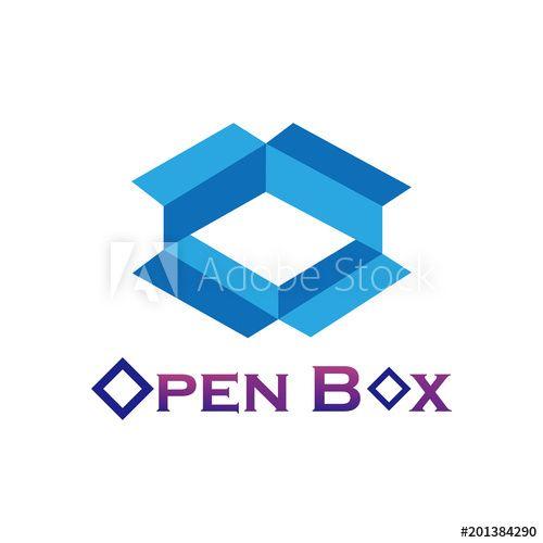 Open- Box Logo - open box logo design for market - Buy this stock vector and explore ...