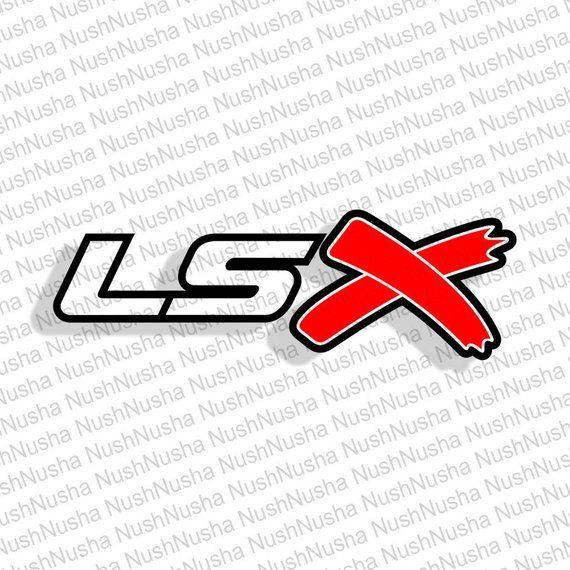 LSX Logo - LS X Logo SVG DXF Png eps cdr Vector Digital Cut File | Etsy