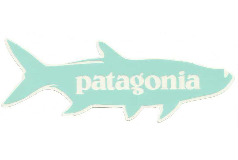 Patagonia Fish Logo - Patagonia 18 Inch Tarpon Sticker - Duranglers Fly Fishing Shop & Guides