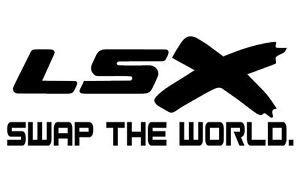 LSX Logo - LSX Swap The World - Vinyl Decal - Black - Chevy LS Car Truck Track ...