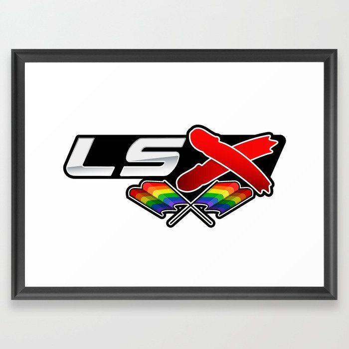 LSX Logo - LSX Logo Framed Art Print by terminhater | Society6