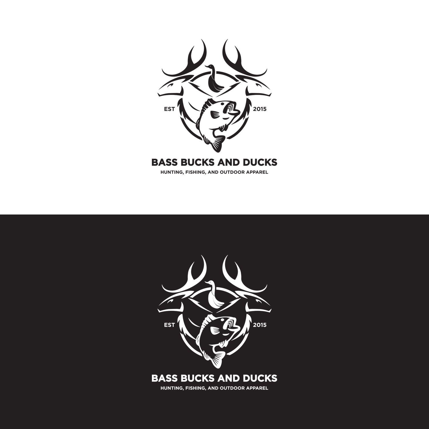 Bass Food Logo - Masculine, Conservative, Hunting Logo Design for Bass Bucks