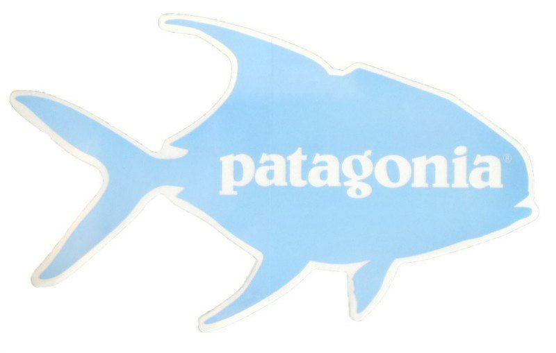 Patagonia Fish Logo - Patagonia Permit Sticker - Duranglers Fly Fishing Shop & Guides