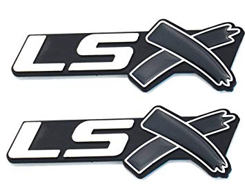 LSX Logo - Aimoll 2PCS LSX Side Fender Rear Lid Boot Trunk Emblem