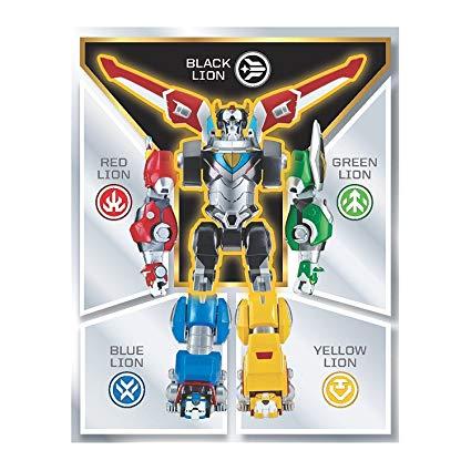 Blue and Green Lion Logo - Amazon.com: Playmates Voltron Red, Yellow, Blue, Green and Black ...