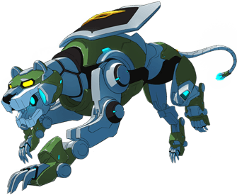 Blue and Green Lion Logo - OAFE - Voltron: Legendary Defender: Green Lion exclusive review