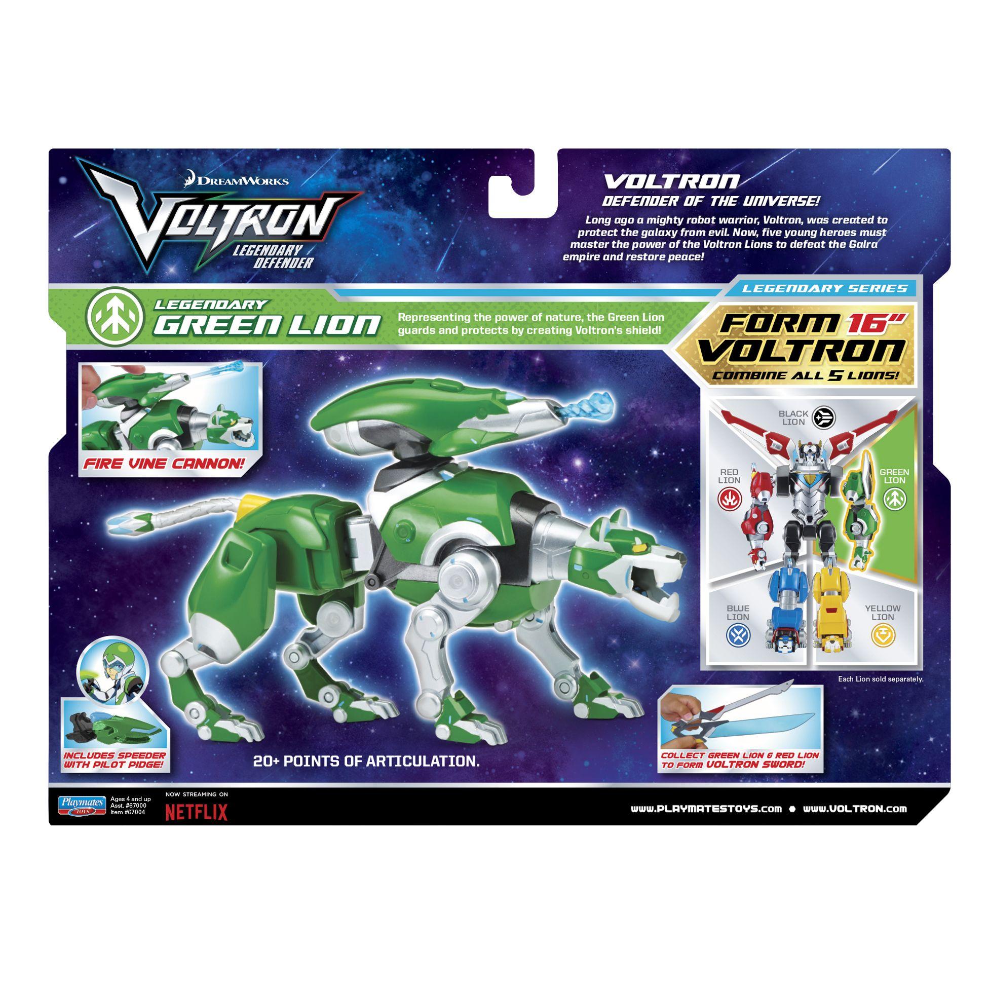 Blue and Green Lion Logo - Voltron Legendary Green Lion - Walmart.com