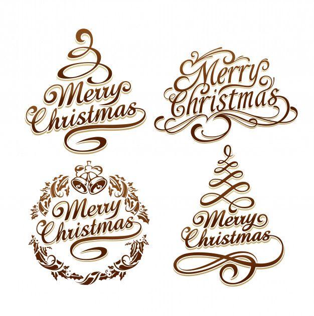Christmas Logo - Christmas logo collection Vector