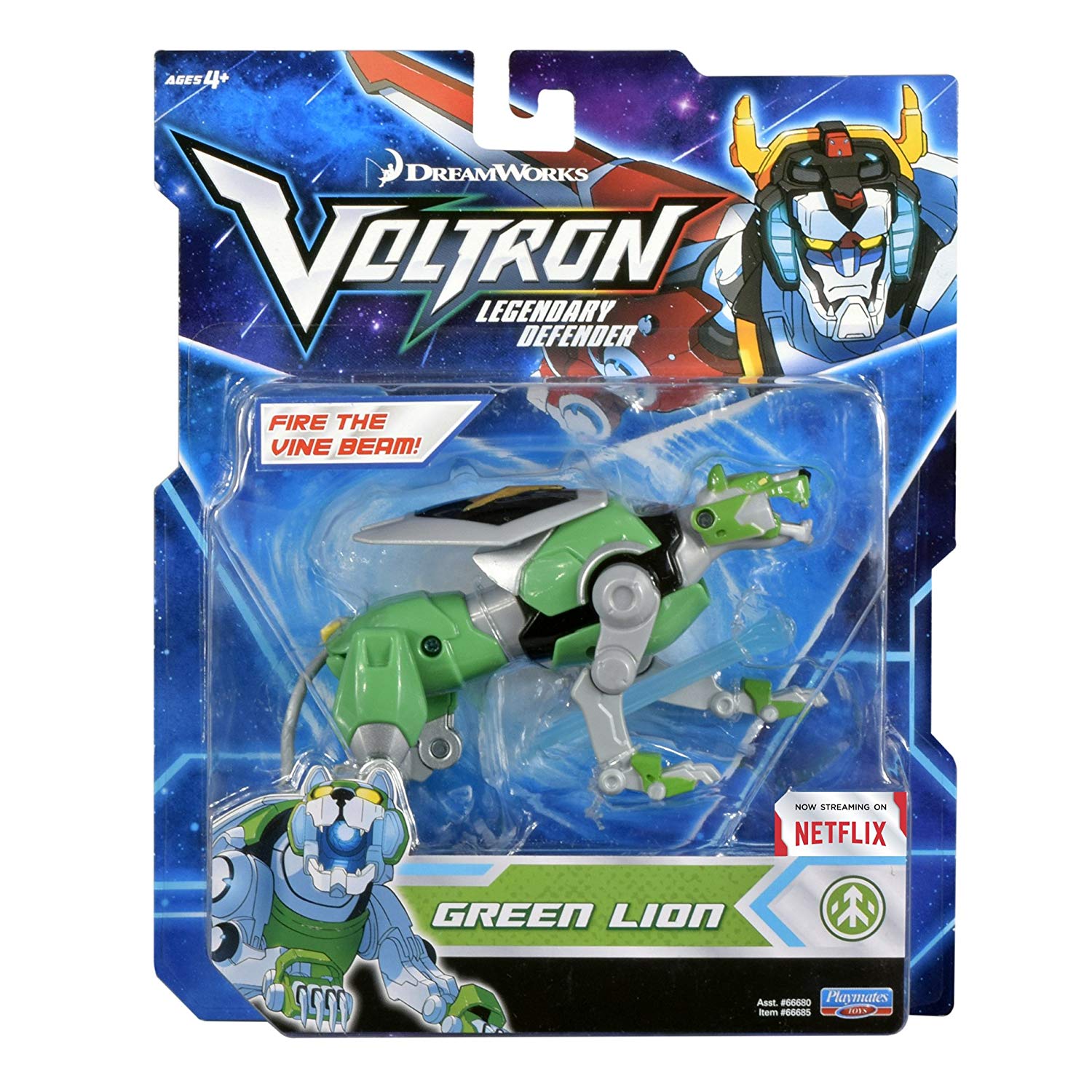 Blue and Green Lion Logo - Voltron Green Lion Basic Figure: Amazon.co.uk: Toys & Games