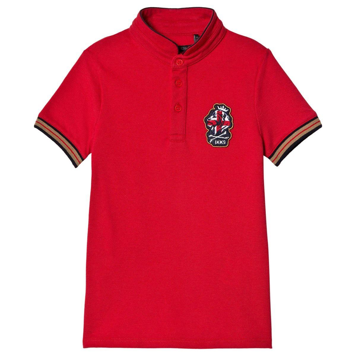 Dark Red Polo Logo - IKKS - Dark Red Logo Polo Shirt - Babyshop.com