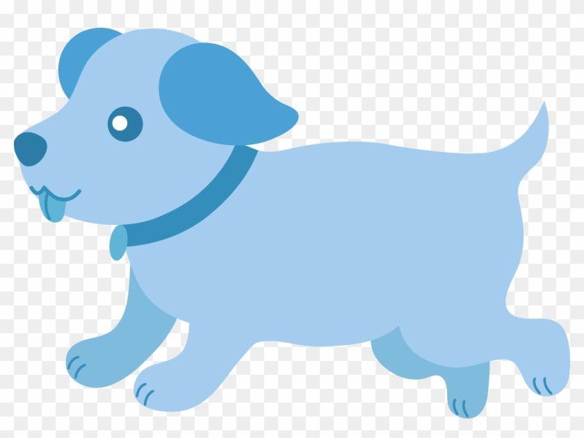 Blue Dog Running Logo - Cute Blue Puppy Running - Blue Dog Clip Art - Free Transparent PNG ...