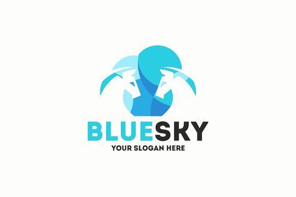 Sky Logo - Blue Sky Logo ~ Logo Templates ~ Creative Market