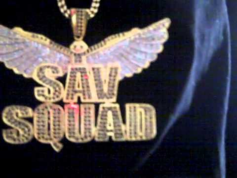 SAV Squad Logo - J Poe, Yung Jones, Dj DramaBoi Reppin And Showing Off The Sav Squad