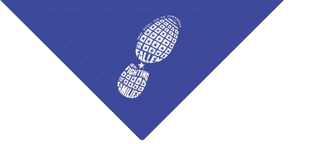 Blue Dog Running Logo - Dog Bandana – wear blue: run to remember