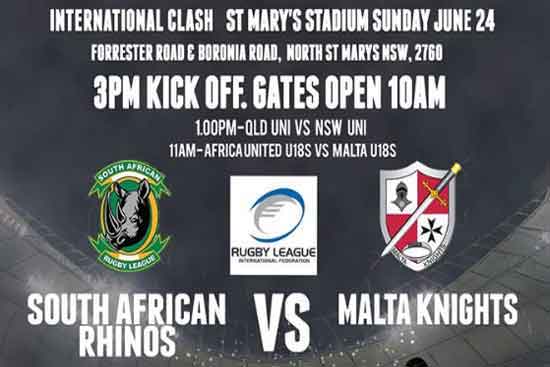 SAV Squad Logo - South Africa name squad for Rugby League International against Malta ...